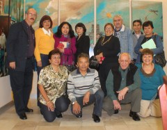 De izquierda a derecha, arriba: Miguel Angel Cristiani, Rosa Aurora Torres, Abigail Hernández, Mariela Cházaro, Rodolfo Calderón, Higinio García, Yolanda Sosa; abajo: Rebeca Herrador, Alfonso Dávila, Rodolfo Mata y Dolores Roa