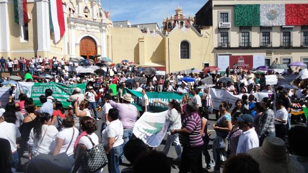 protesta de maestros en xalapa