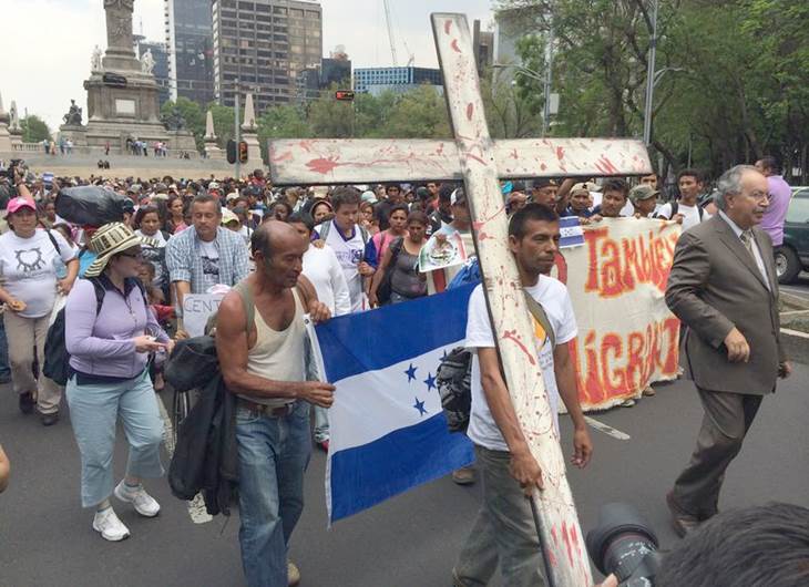 migrantes protestan en mexico