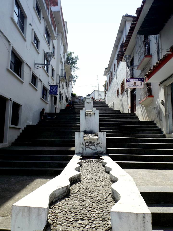 escalinata en Xalapa
