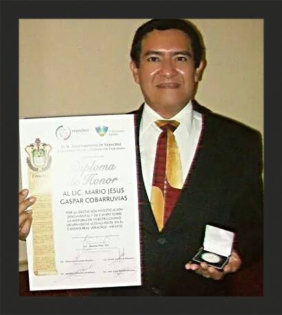 premio a Mario Jesús Gaspar Cobarrubias