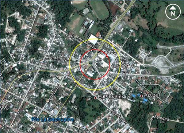 zona de riesgo de explosiones