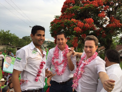 Javier Herrera, Alberto Silva y Manuel Velasco